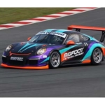 Porsche Cup race car branding