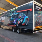 Race trailer branding